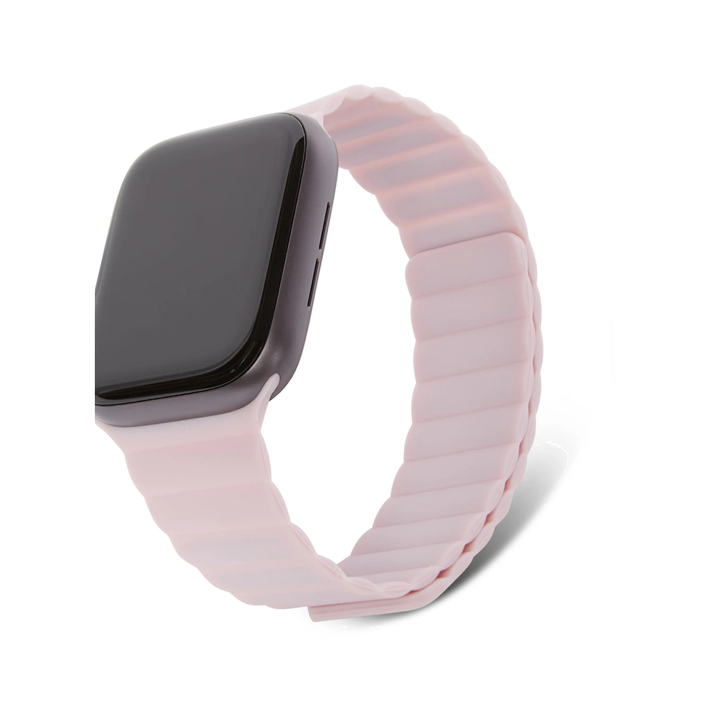  Ремешок Decoded Sillicone Magnetic Traction Strap для Apple Watch 6/SE/5/4 (44mm) силиликон,розовый